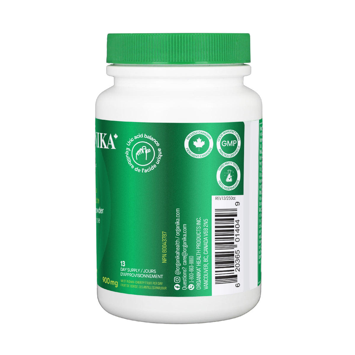 Organika Goutrin- Gout Relief Formulation, Reduce Uric Acid, Diuretic, 120 vcaps
