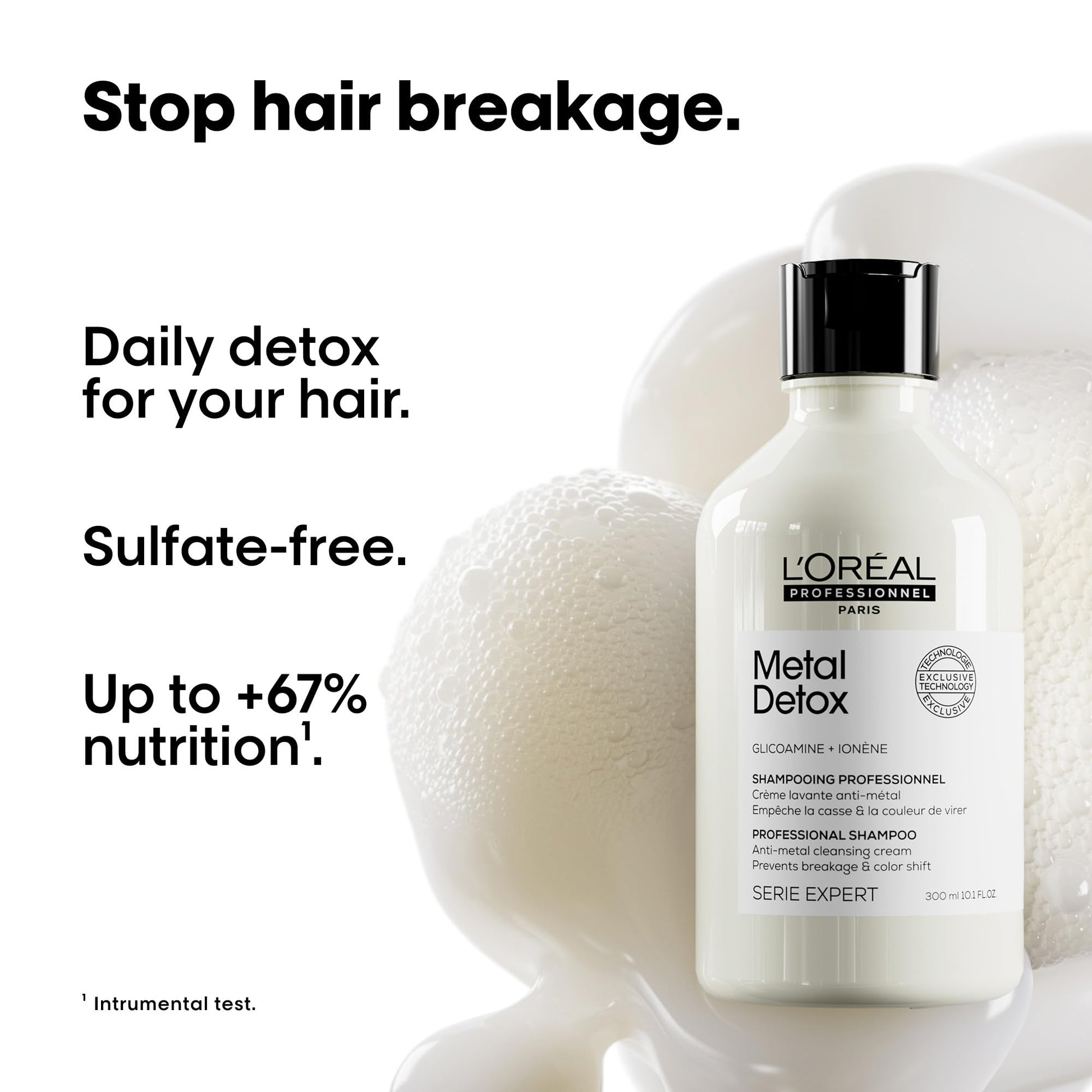 L'Oréal Professionnel Metal Detox Shampoo, Sulfate-Free Anti-Metal Cleanser for Color Treated & Damaged Hair, Reduces Breakage - Available at All In One Marketplace Canada