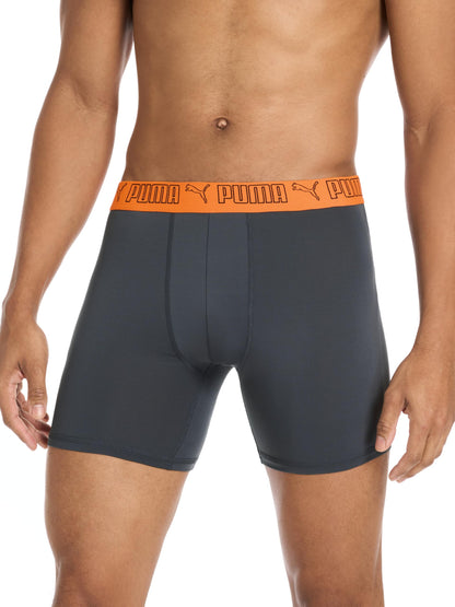 Puma Mens 5 Pack Performance Boxer Briefs, Black/Grey/Navy/Bright, Medium 🍁 All In One Marketplace Canada