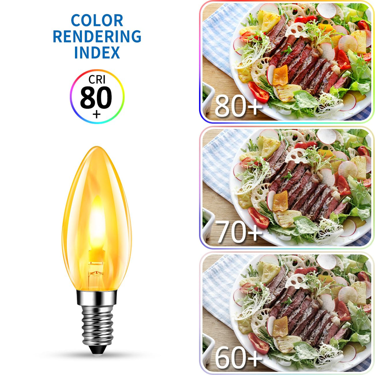 ANWIO Flicker Flame Light Bulbs E12 Base for Indoor & Outdoor Decor 2 Pack 🍁 All In One Marketplace Canada