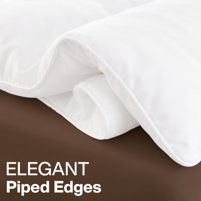 Utopia Bedding King Comforter Duvet Insert, Quilted White Comforter with Corner Tabs, Box Stitched Down Alternative Comforters King Size 90 x 102 inches
