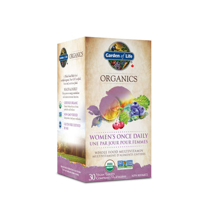 Garden of Life Mykind Organics Multivitamin-Women's, 30's. Health, Energy, Beauty - Helps promote energy, metabolism and maintain radiant healthy skin, hair and nails. A Whole Food Multi that’s certified organic, Non-GMO verified, from real, nutritious fo - Available at All In One Marketplace Canada