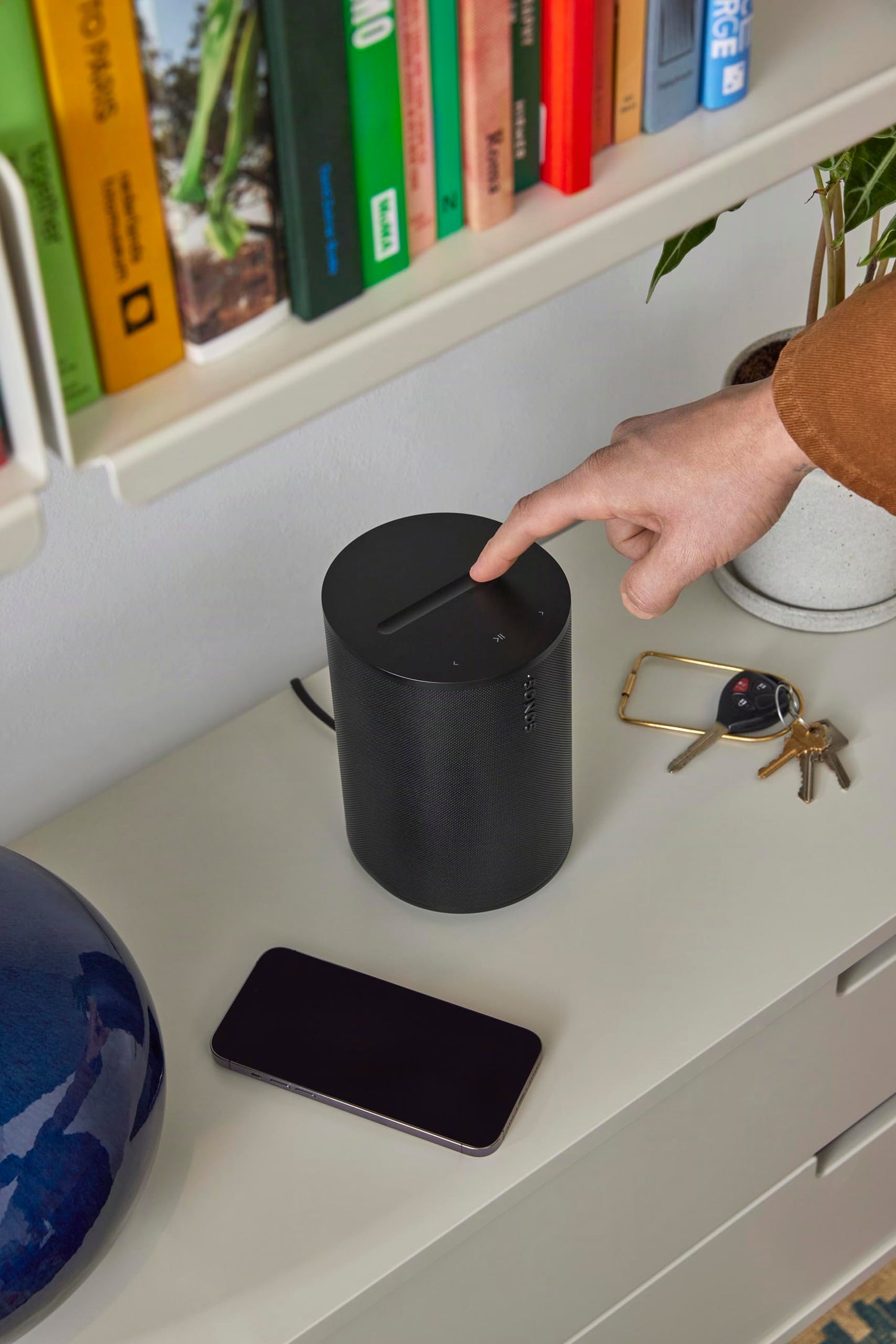 Sonos Era 100 SL - Compact, Microphone-Free Speaker with WiFi, Bluetooth - Black Sonos