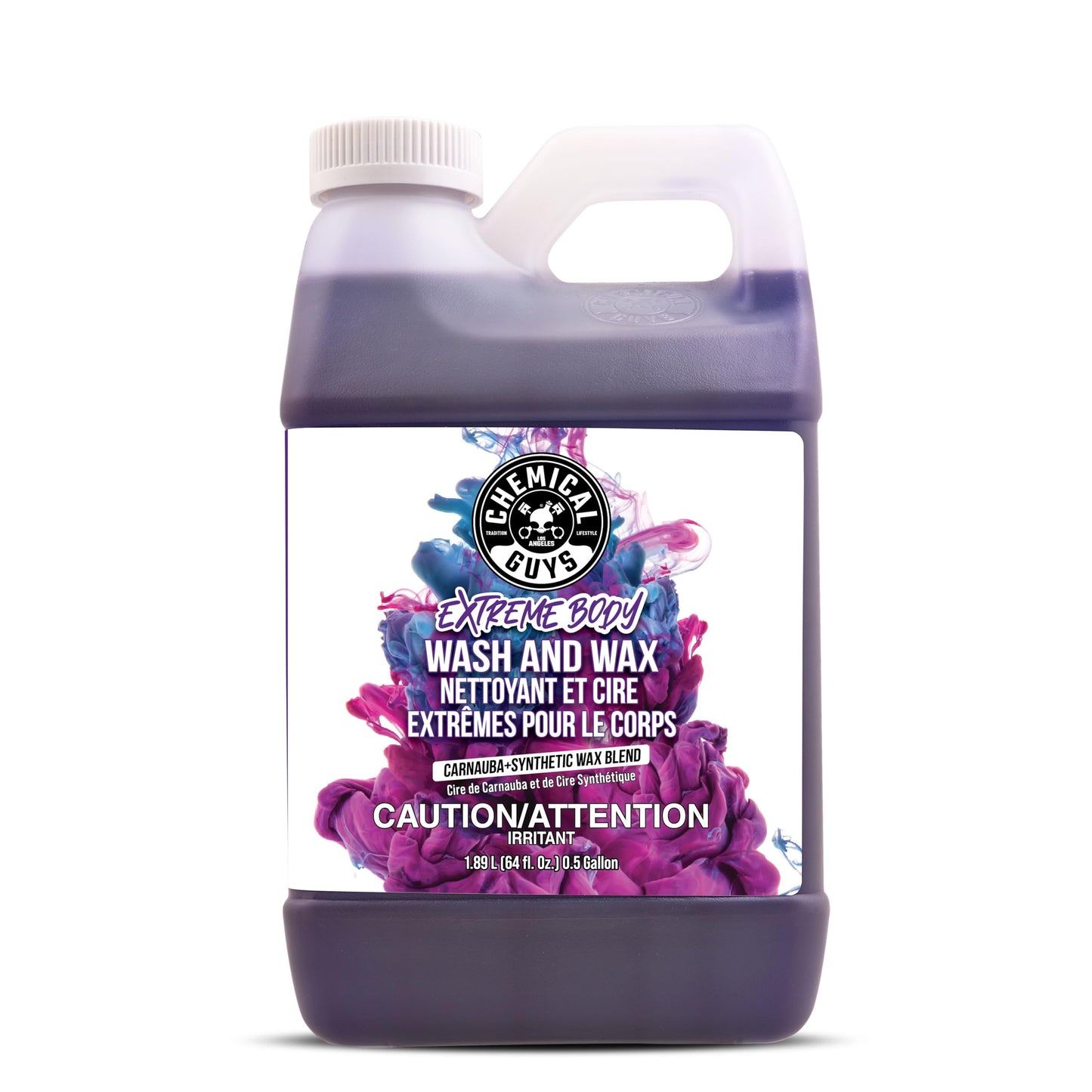 Chemical Guys Extreme Bodywash & Wax Foaming Car Wash Soap, (Works with Foam Cannons, Foam Guns or Bucket Washes) Safe for Cars, Trucks, Motorcycles, RVs & More, 1.89 L, Grape Scent 🍁 All In One Marketplace Canada