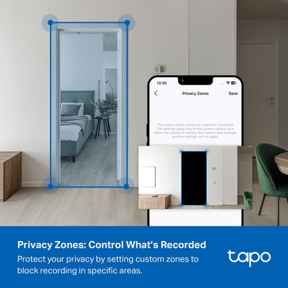Tapo 3K 5MP Pan/Tilt Security WiFi Camera, Baby & Pet Camera, 360° Motion Tracking, 2-Way Audio, 40Ft. Night Vision, Cloud & Local Storage (Up to 512 GB), Works w/Alexa & Google (Tapo C230)