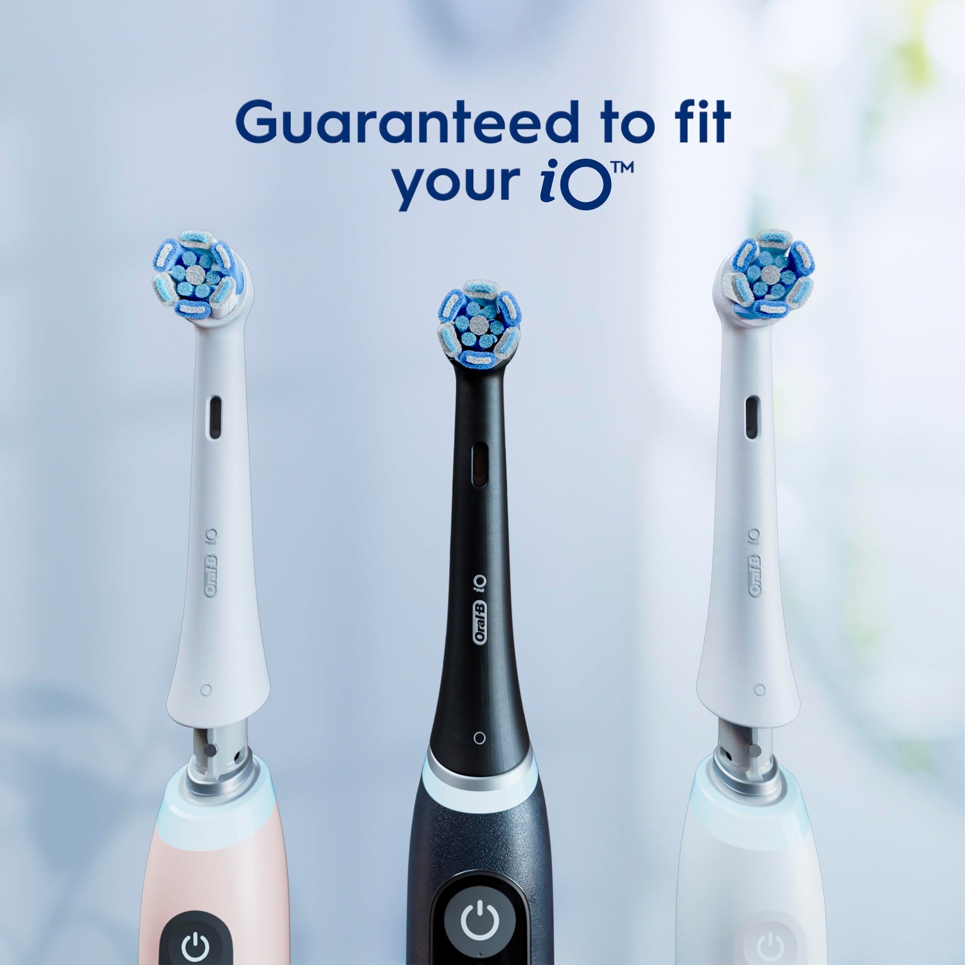 Oral-B iO Genuine Ultimate Clean Replacement Brush Heads, Black, 2ct Refills, 6 Month Supply, Compatible Exclusively with Oral-B iO Electric Toothbrushes, Not Compatible with any Other Series Including: Pro, Vitality, Smart, or Genius