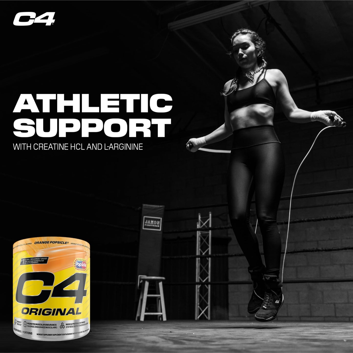 Cellucor C4 Original Pre Workout Powder - Sugar Free Preworkout Energy for Men & Women - 150mg Caffeine, Beta Alanine, Creatine - Orange Popsicle, 60 Servings Cellucor