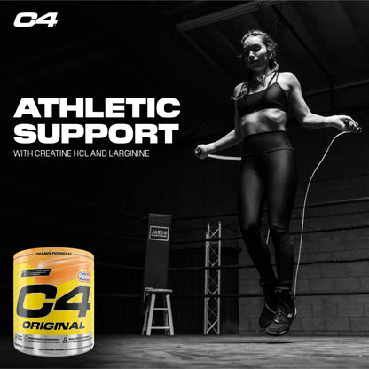 Cellucor C4 Original Pre Workout Powder - Sugar Free Preworkout Energy for Men & Women - 150mg Caffeine, Beta Alanine, Creatine - Orange Popsicle, 60 Servings Cellucor