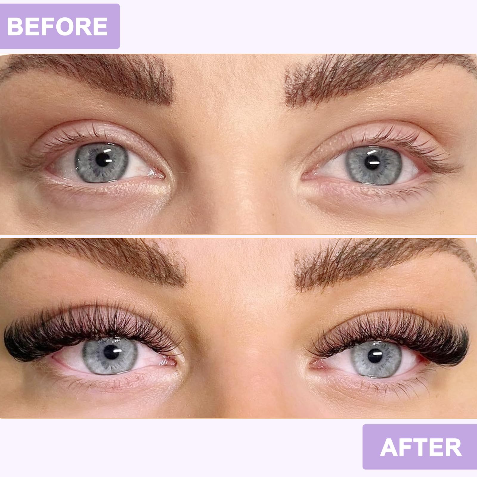 B&Qaugen Lash Clusters 280 Pcs 40D-0.07D-9-16MIX B&Q LASH Individual Lashes 10D 20D 30D 40D 50D Cluster Lashes C D Curl Eyelash Clusters Soft Volume DIY Lash Extensions at Home (40D-0.07D,9-16MIX)