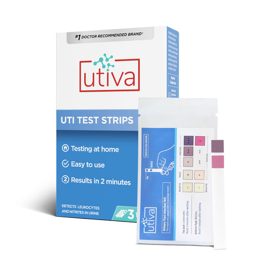 Utiva UTI Test Strips – Home Test Kit for Urinary Tract Infection – Clinically Accurate Results in 2 Minutes – Urine Testing Strips for Women and Men, 3 Individual At Home UTI Tests - Available at All In One Marketplace Canada