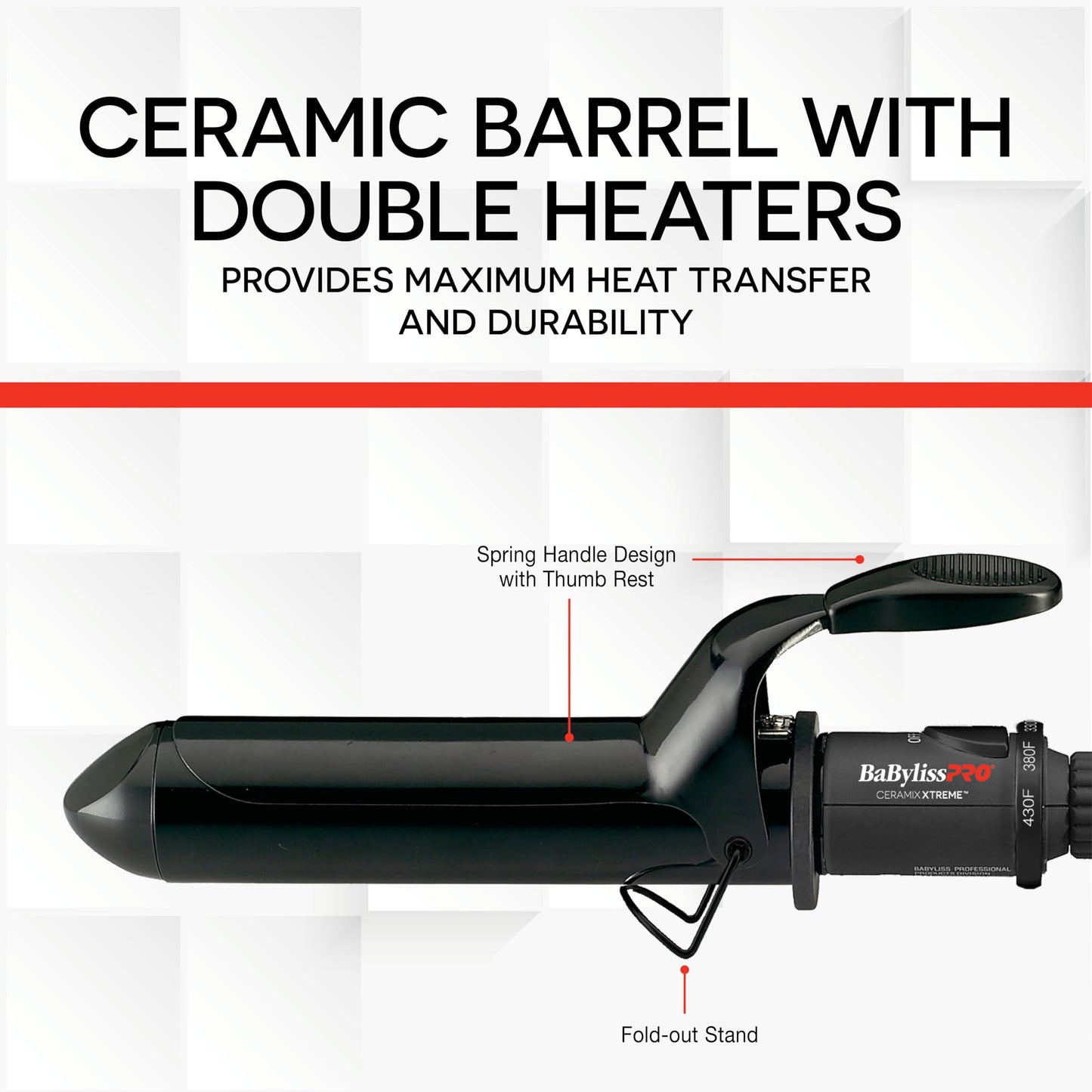 BaBylissPRO Ceramix Xtreme 1.5" Ceramic Curling Iron Professional BaBylissPRO