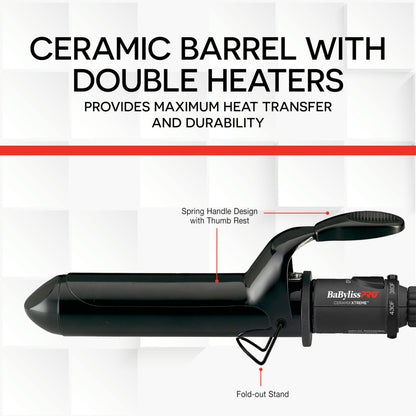 BaBylissPRO Ceramix Xtreme 1.5" Ceramic Curling Iron Professional BaBylissPRO