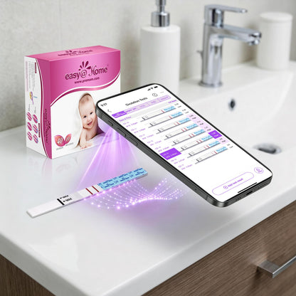 Easy@Home 40 Ovulation & 10 Early Pregnancy Tests Strips Kit: Accurate Clear Result & Easy to Use Fertility Test | 40 LH + 10 HCG
