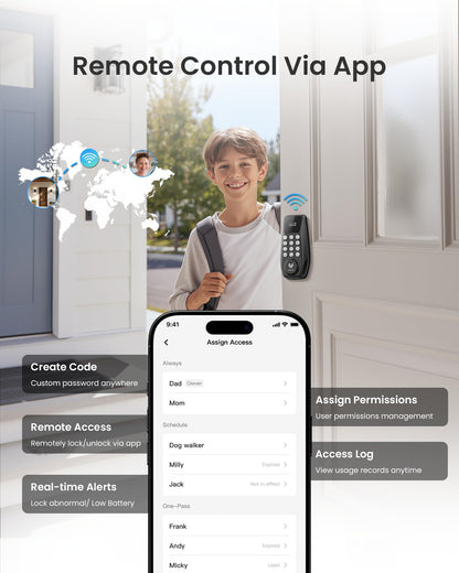 DESLOC C100 Plus Smart Keyless Entry Door Lock with Built-in WiFi 🍁 All In One Marketplace Canada DESLOC