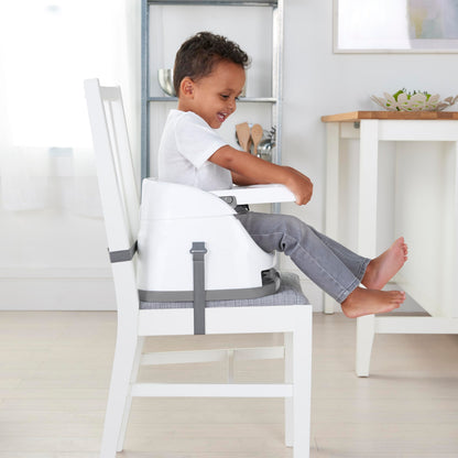 Ingenuity Baby Base 2-in-1 Booster Feeding and Floor Seat with Self-Storing Tray - Mist