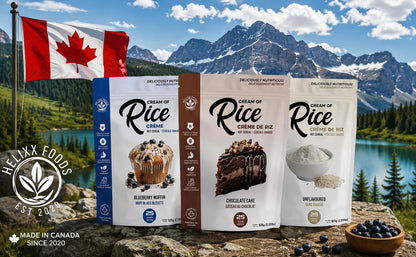 Helixx Foods, Cream of Rice, Chocolate Cake, Product of Canada, 925g/2.03lbs