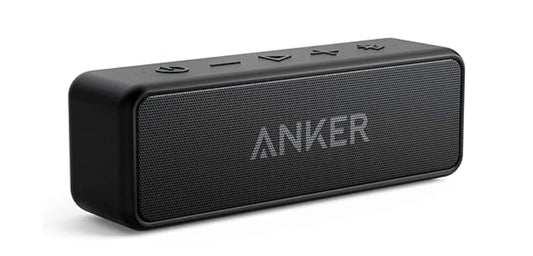 Anker Soundcore 2 Portable Bluetooth Speaker with 12W Stereo Sound, Bluetooth 5, Bassup, IPX7 Waterproof, 24-Hour Playtime, Wireless Stereo Pairing, Speaker for Home, Outdoors, Travel