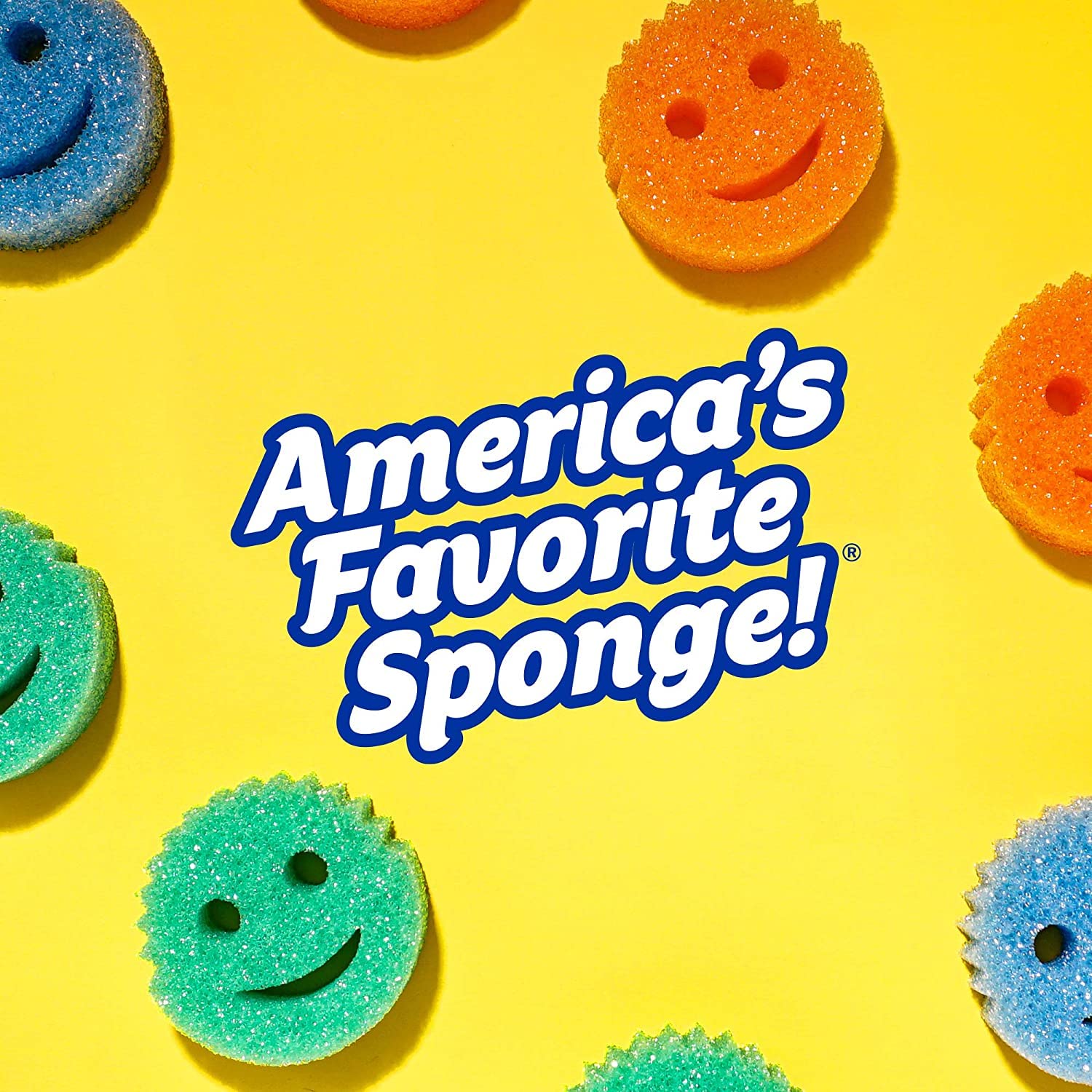 Scrub Daddy Dual Sided Sponge and Scrubber - Scrub Mommy - Scratch Free Sponge for Dishes and Home, Soft in Warm Water, Firm in Cold, Odor Resistant 4 Count - Available at All In One Marketplace Canada
