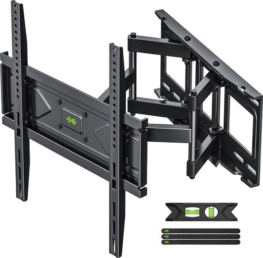 USX MOUNT Full Motion TV Wall Mount for Most 32-70 inch TVs up to 99 Lbs, Wall Mount TV Bracket with Articulating Swivel Tilting, TV Mount Fit 12" 16" Wood Studs, Max VESA 400x400mm, XMM903