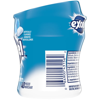 EXCEL, Peppermint Flavoured Sugar Free Soft Chew Gum, 40 Pieces, 6 Bottles