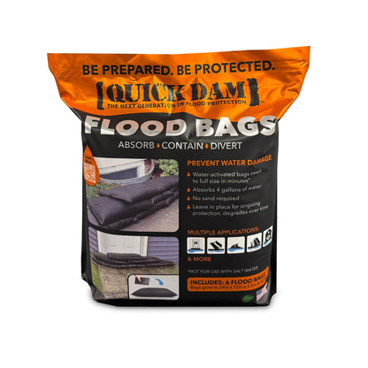 Quick Dam QD1224-6 Water Activated Flood Bags Quick Dam