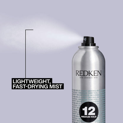 Redken Brushable Hairspray 12, Flexible Medium Hold, 278g Redken
