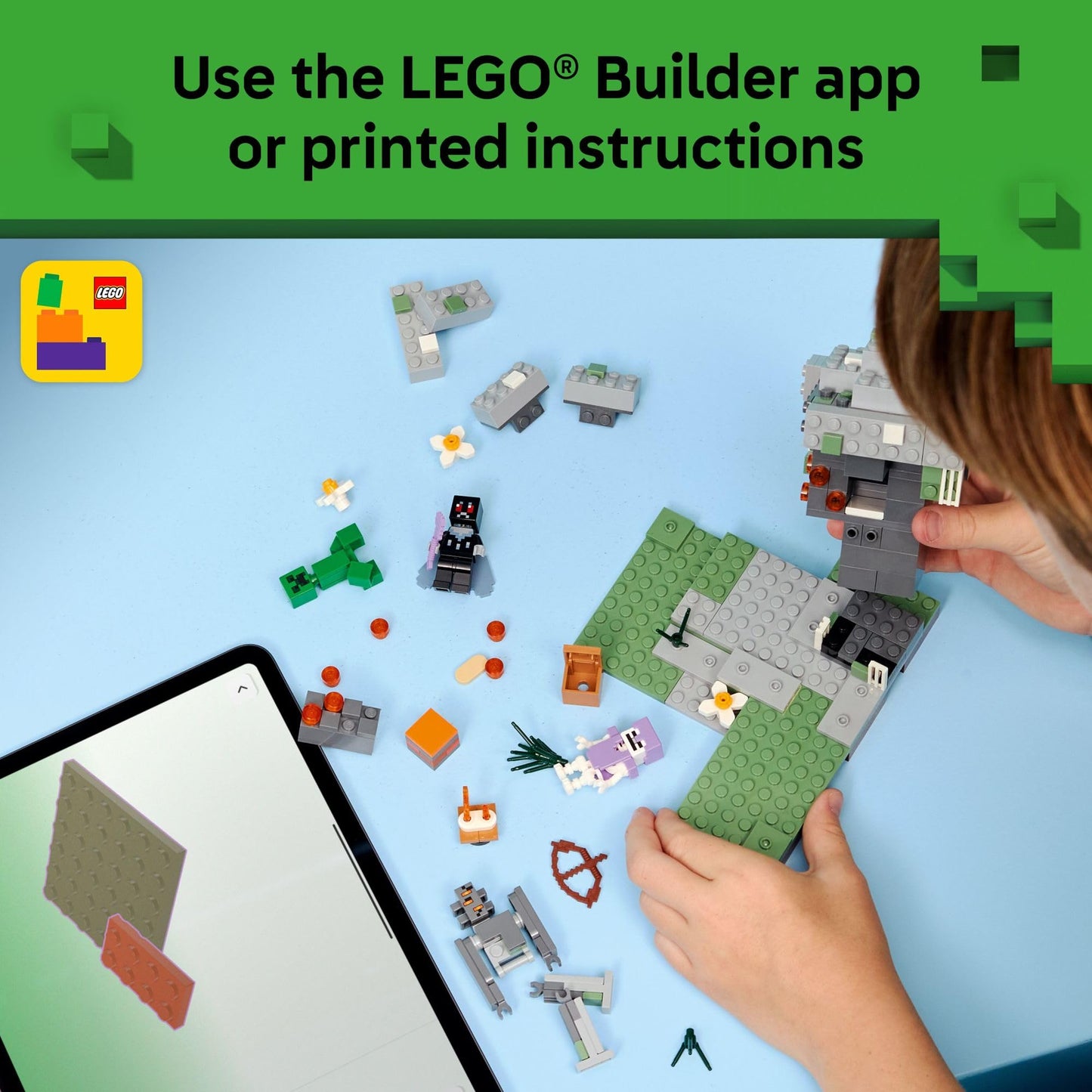 LEGO Minecraft The Pale Garden Building & Pretend Play Toy for Boys & Girls - Video Game Playset & Toy Figures for Kids, Ages 7+ - W/Mothman & Creeper Minifigures - Gift Idea for Birthdays - 21586 LEGO