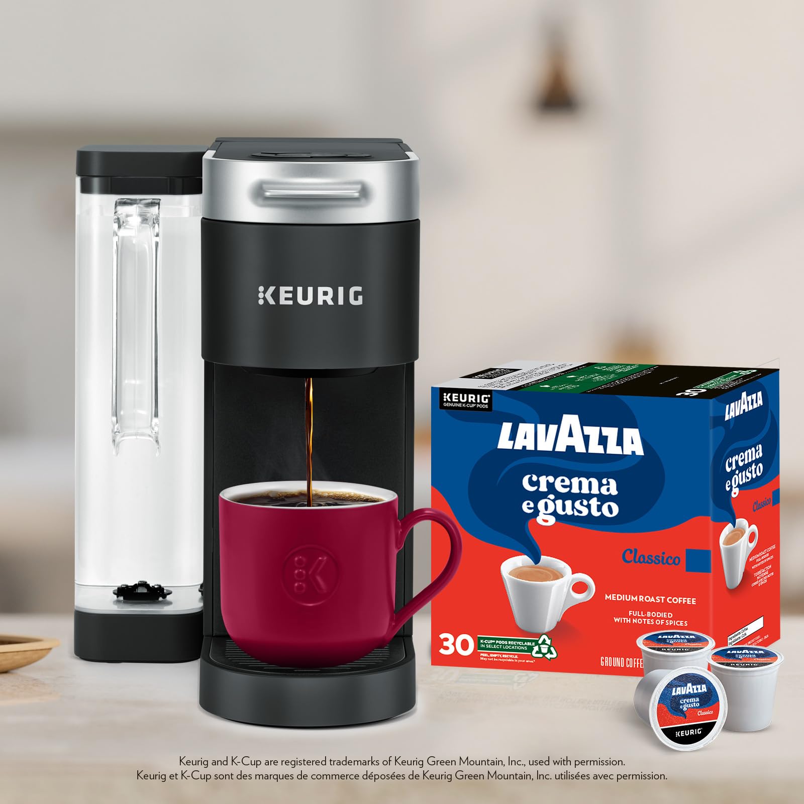 Lavazza Crema e Gusto Medium Roast K-Cup Coffee Pods, 30 Count