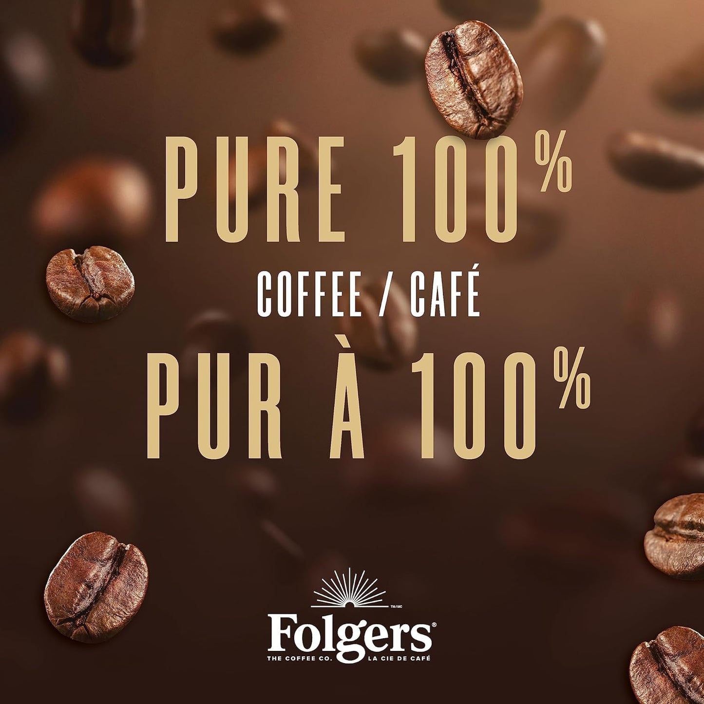 Folgers Classic Roast Medium Roast Ground Coffee, 816 g Multi-Pack (6 Canisters)