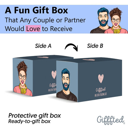 Triple Gifffted Funny Couples Mugs Gift Set for Him and Her, 380 ml Ceramic 🍁 All In One Marketplace Canada