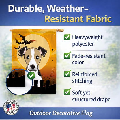 Drapeau de jardin en toile Caroline's Treasures BB1819CHF Halloween Jack Russell Terrier, multicolore, grand format