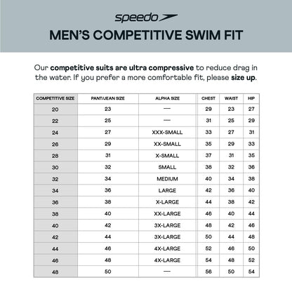 Speedo Men's Swimsuit Endurance+ Solid USA Adult Athletic Swim Jammers - Speedo Black, Size 32 Speedo