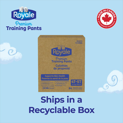Royale Premium Training Pants, Size X-Large, 4T-5T (38 to 50 lbs), 84 Count, Disposable Training Pants (Packaging may vary) 🍁 All In One Marketplace Canada