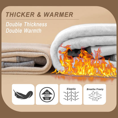 DHSO Fleece Lined Leggings Women High Waisted Winter Warm Workout Leggings Thick Thermal Yoga Pants, Black Small 🍁 All In One Marketplace Canada