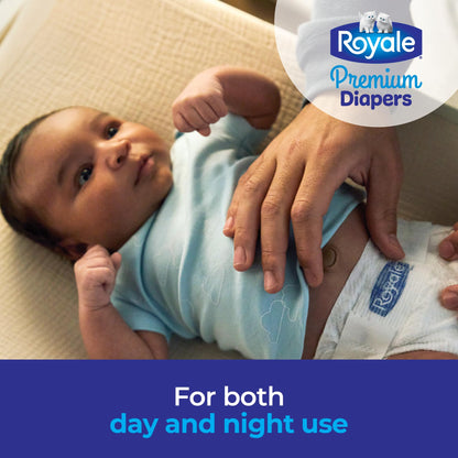 Royale Premium Diapers, Size 7 (41+ lb), 102 Count, Disposable Baby Diapers (Packaging may vary)