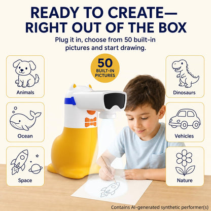 Yoturetoys AI Drawing Projector for Kids, Birthday Gift Toy, Ages 5-12 🍁 All In One Marketplace Canada