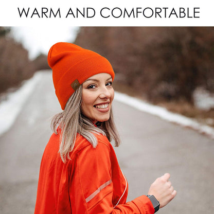 Wmcaps Winter Beanie Toque Knit Hat Gifts for Men Women Orange 🍁 All In One Marketplace Canada