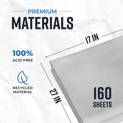 Bryco Goods Newsprint Packing Paper Sheets for Moving - 5lb - 160 Sheets - Moving & Shipping Supplies - 27" x 17" - Wrapping & Protecting Fragile Items - Newspaper Paper - Available at All In One Marketplace Canada