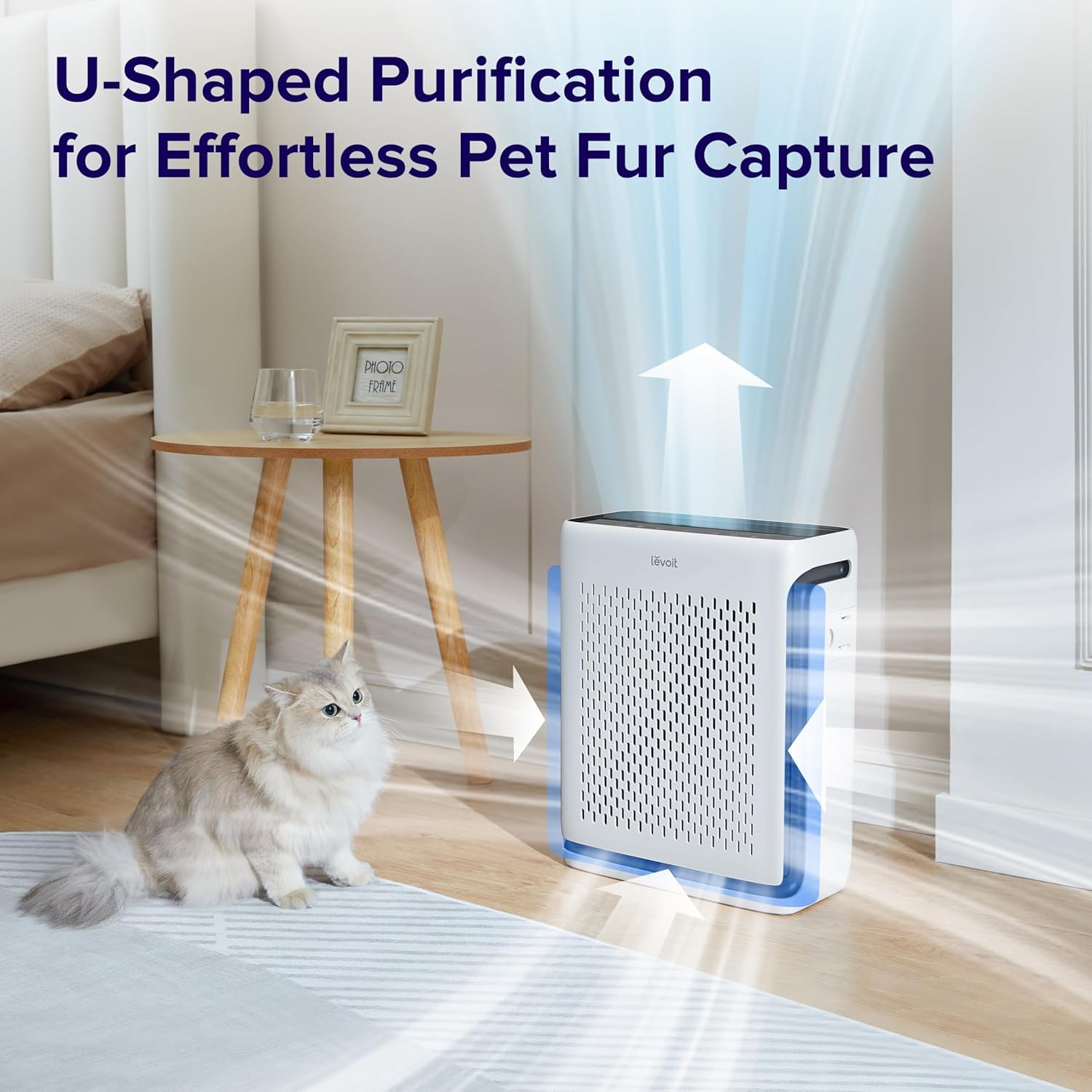 Levoit Air Purifiers for Large Room Home with Washable Filter and Air Quality Monitor, AHAM VERIFIDE, HEPA Sleep Mode and Auto Mode, Removes Pet Hairs, Allergies, Pollen, Smoke, Dust, Vital100S-P - Available at All In One Marketplace Canada