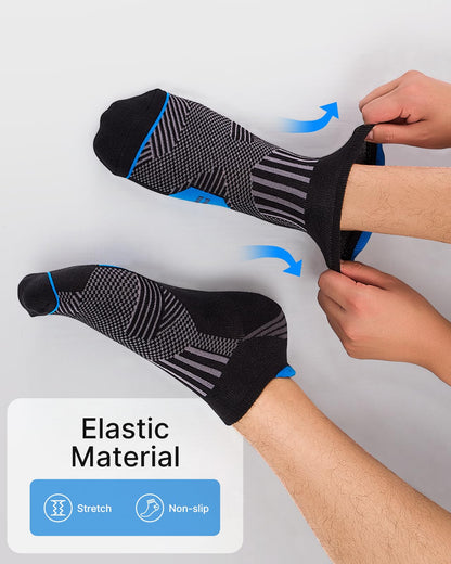 Niorasen Mens Low Cut Ankle Socks, Moisture Wicking Cotton Casual Short Socks, Breathable ＆ Comfy, 6 Pairs, Multicolor, 9-12 - Available at All In One Marketplace Canada
