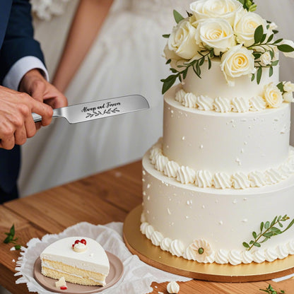 4Pcs Wedding Cake Knife and Server Set Engraved Stainless Steel Silver 2026 🍁 All In One Marketplace Canada