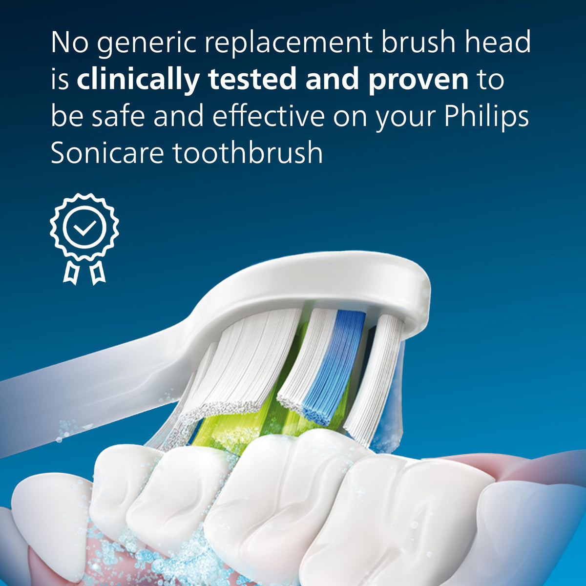 Philips Sonicare W DiamondClean Brush Heads, 2-Pack, 6 Month Supply, White