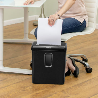 Fellowes Powershred P-30C 6-Sheet Cross-Cut(4-Gallon bin) Deskside Paper Shredder, Black Fellowes