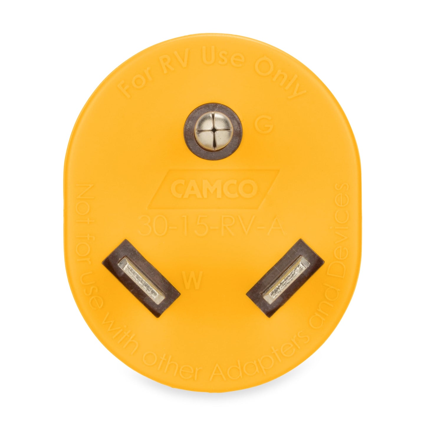 Camco PowerGrip 30AM/15AF Camper/RV Electrical Adapter Features 30-Amp Male & 15-Amp Female Connections - Designed w/Non-Slip Grooves & Contoured Ends for Easy Removal - Rated for 125V/1875W (55233) 🍁 All In One Marketplace Canada