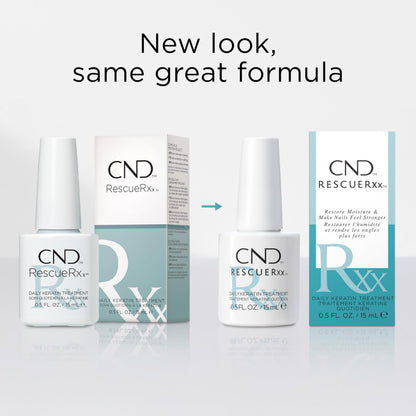 CND Vinylux RescueRXx Daily Keratin Treatment, 0.5 Fl Oz