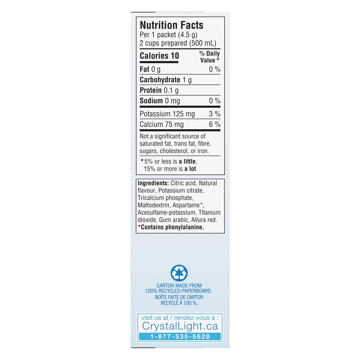 Crystal Light Singles Pink Lemonade Drink Mix Packets