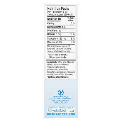 Crystal Light Singles Pink Lemonade Drink Mix Packets