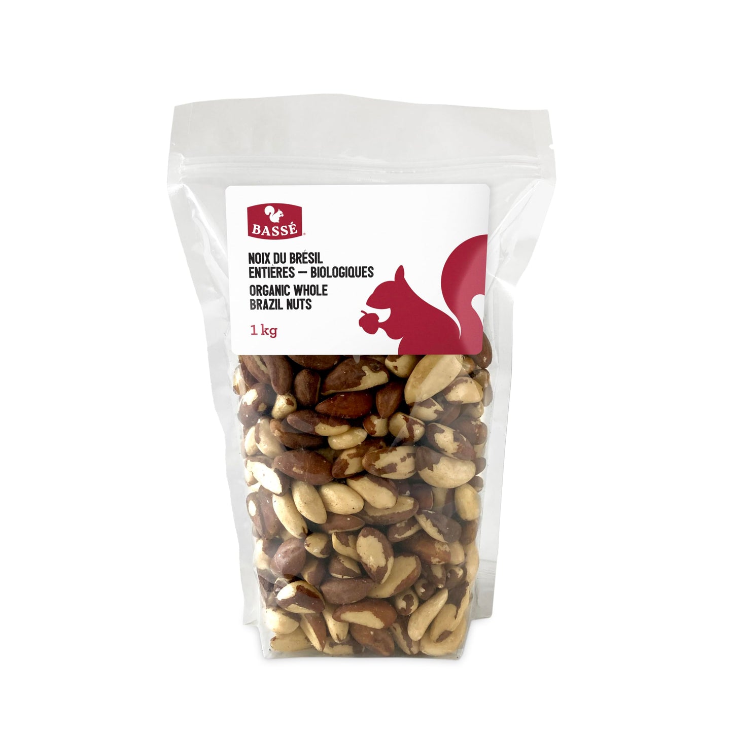 Bassé Organic Whole Brazil Nuts, 1 Kg