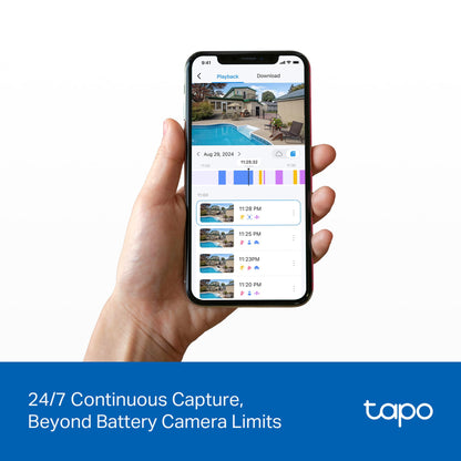 Tapo 4K 8MP Solar-Powered Outdoor Security Camera Kit, Wireless Magnetic Mount, 4K Ultimate Clarity, Free AI Detection, Cloud/Local Storage up to 512GB, Starlight Color Night Vision(Tapo C460 KIT)