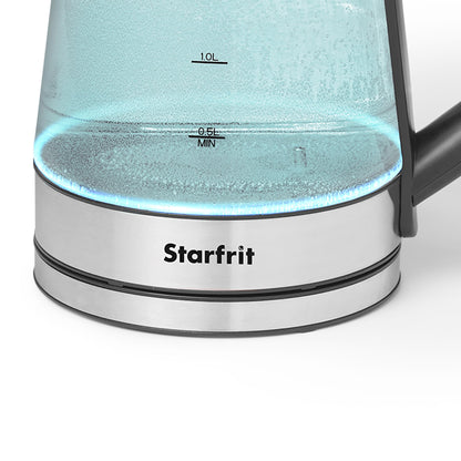 Starfrit Electric Glass Kettle, 1.7L, 5 Temperature Settings Starfrit